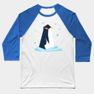 Penguin and Snow Baseball T-Shirt